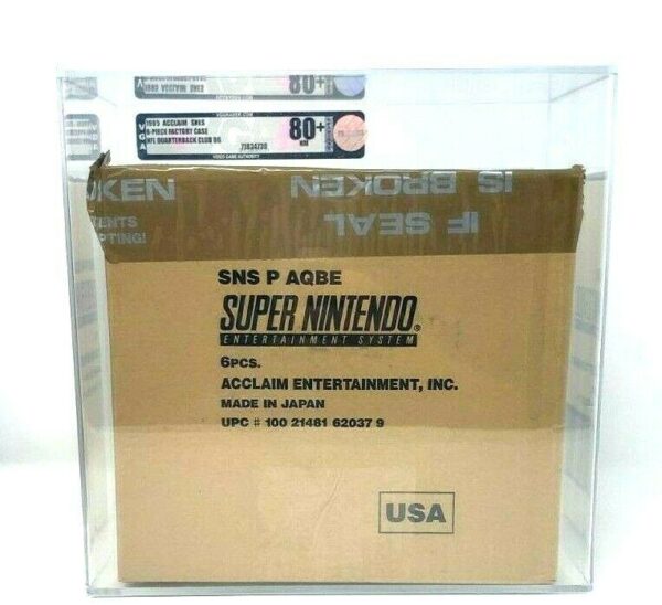 Super Nintendo NFL Quarterback Club 96 Acclaim SNES Sealed MINT VGA WATA Case 6