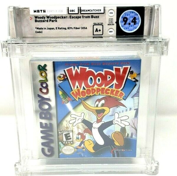 Woody Woodpecker Nintendo Gameboy Color GBC New Sealed MINT VGA WATA - Image 2