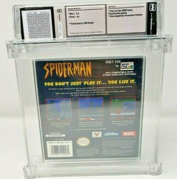 Spider-Man Nintendo Gameboy Color GBC New Sealed MINT VGA WATA Maximum Carnage - Image 4