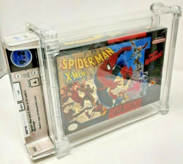 *SUPER Rare JAPAN* Spider-Man X-Men Nintendo SNES Sealed MINT VGA WATA 1st Print