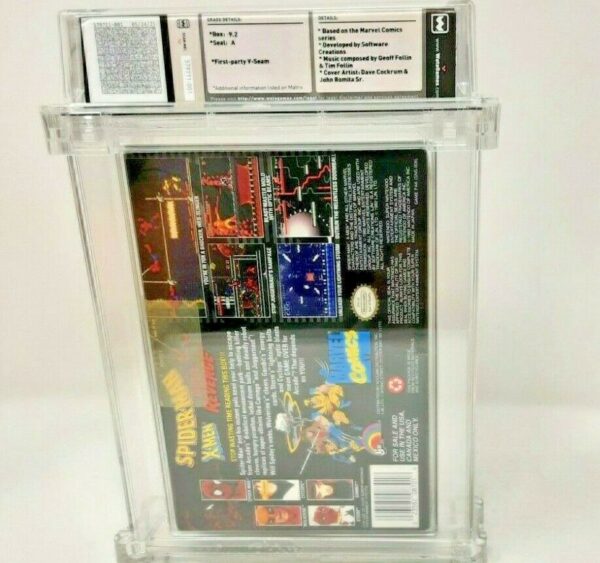 *SUPER Rare JAPAN* Spider-Man X-Men Nintendo SNES Sealed MINT VGA WATA 1st Print - Image 5