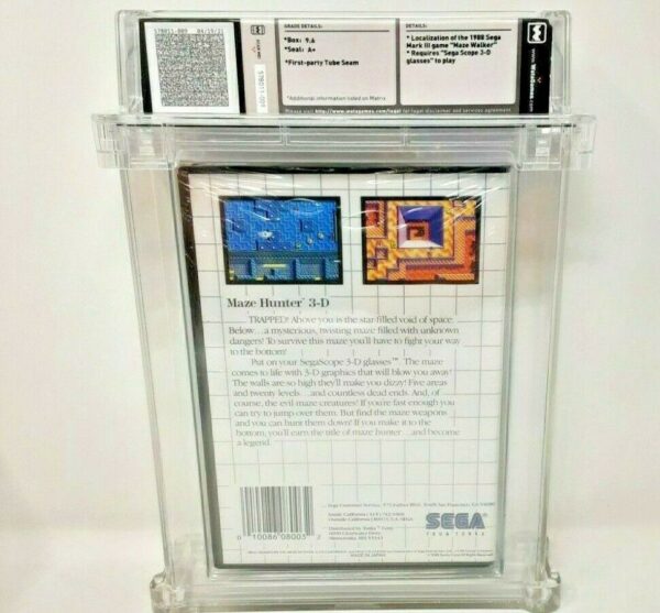 Maze Hunter 3-D Sega Master System SMS New Sealed MINT VGA WATA Genesis Japan - Image 4