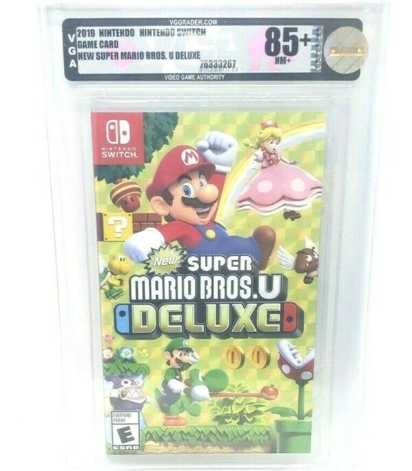 New Super Mario Bros U Deluxe Nintendo Switch New Sealed MINT VGA WATA ARCHIVAL - Image 2