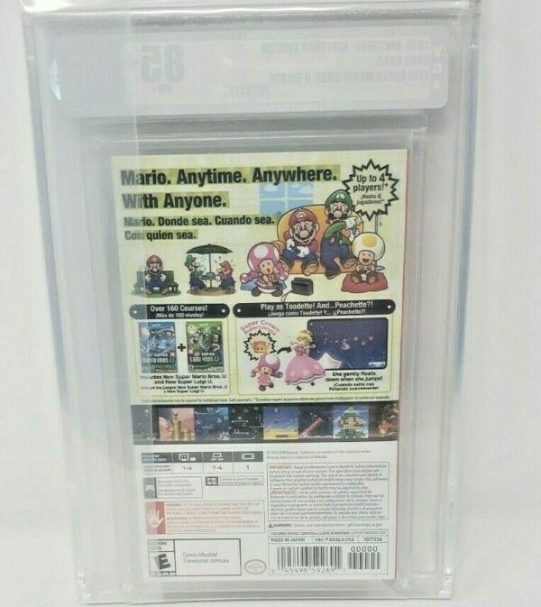 New Super Mario Bros U Deluxe Nintendo Switch New Sealed MINT VGA WATA ARCHIVAL - Image 3