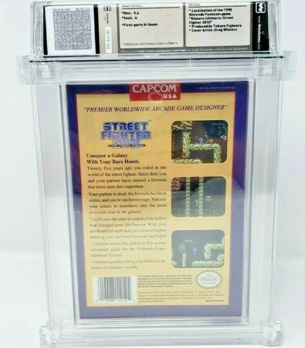 Street Fighter 2010 The Final Fight Nintendo NES New Sealed MINT VGA WATA Capcom - Image 4