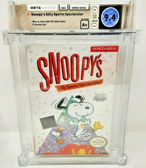 Snoopy's Silly Sports Spectacular Nintendo NES New Sealed MINT VGA WATA Snoopys - Image 2