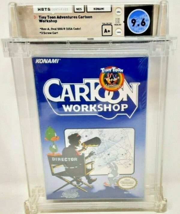 Tiny Toon Adventures Cartoon Workshop Nintendo NES New Sealed MINT VGA WATA - Image 2