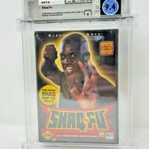 Shaq-Fu Sega Genesis Clamshell Release + Rap CD New Sealed MINT VGA WATA