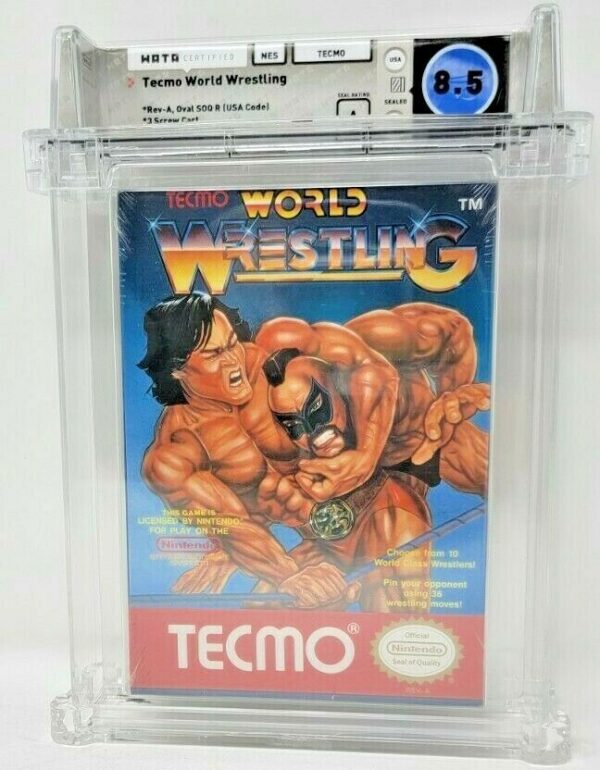 Tecmo World Wrestling Nintendo NES New Sealed Near MINT VGA WATA like Tecmo Bowl