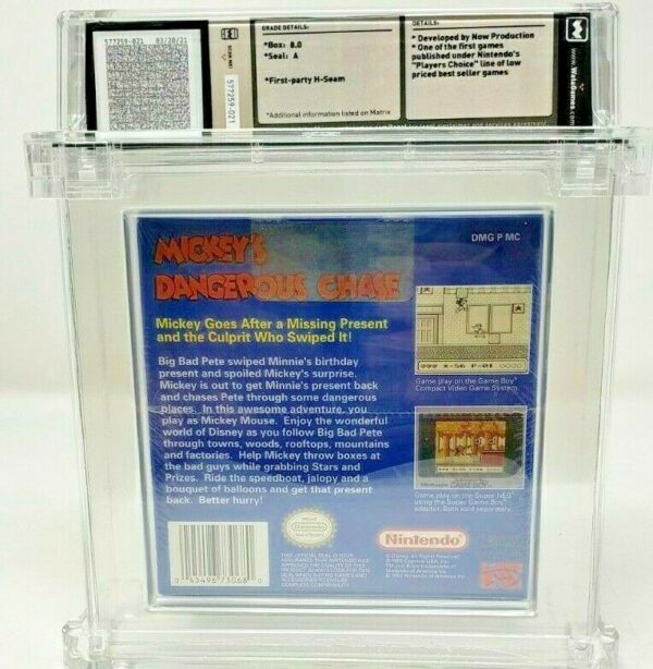 Mickey's Dangerous Chase Nintendo Gameboy New Sealed Near MINT VGA WATA Mouse - Image 4