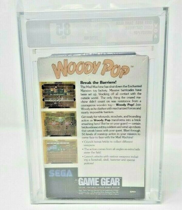 Woody Pop Sega Game Gear New Sealed MINT VGA WATA Archival Very RARE Get a Woody - Image 4