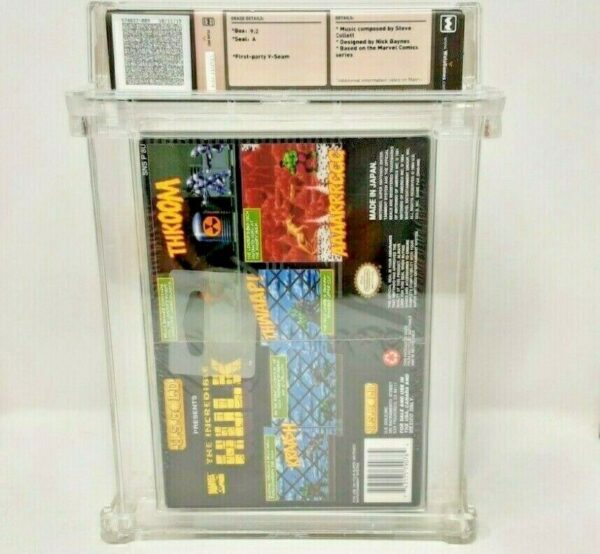 Grail ? The Incredible HULK Super Nintendo SNES New Sealed MINT VGA WATA RarE? - Image 5