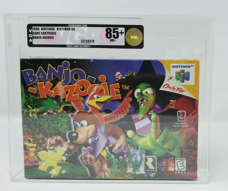 Banjo Kazooie 64 Nintendo N64 New Sealed MINT VGA WATA *rArE