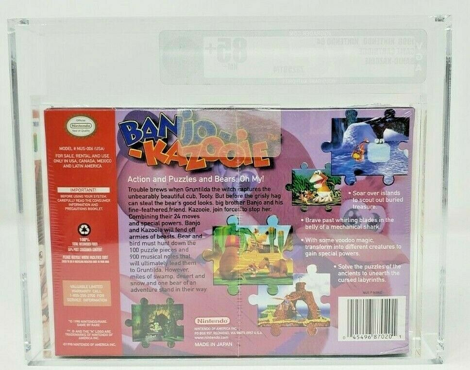 Banjo-Kazooie , Nintendo 64 cart. by Nintendo of America, Inc. (1998)