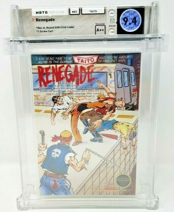Renegade Nintendo NES New Sealed MINT VGA WATA Taito Subway Warriors Final Fight - Image 2