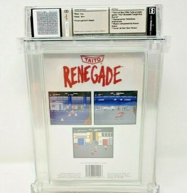 Renegade Nintendo NES New Sealed MINT VGA WATA Taito Subway Warriors Final Fight - Image 4