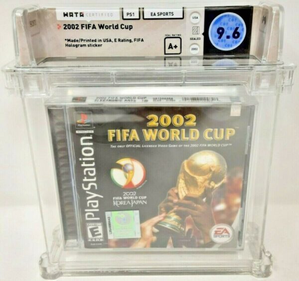 2002 Fifa World Cup Hologram Sticker Playstation PS1 New Sealed MINT VGA WATA